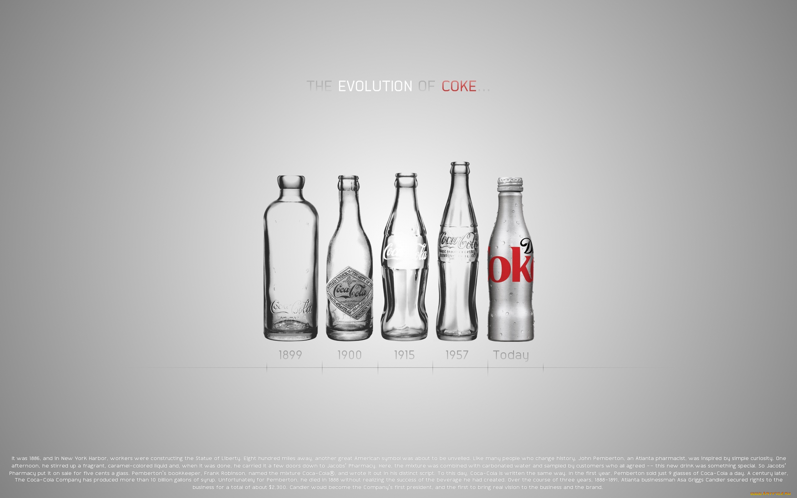 , coca, cola, evolution, years, design, bottles, , , , -, 